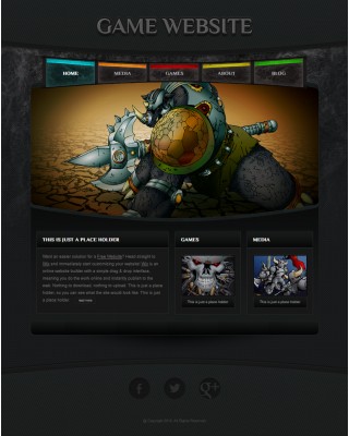 game site template