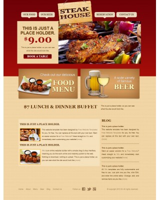 steakhouse web template