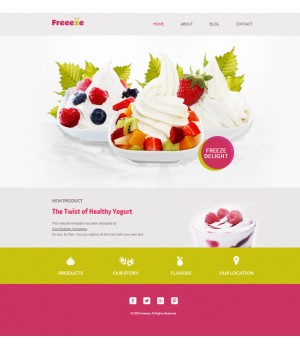 froyo shop template