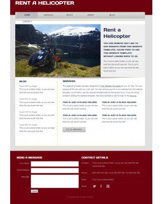 Helicopter transport web template